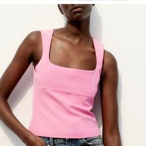 NWT ZARA Sleeveless
Square neck top size XS